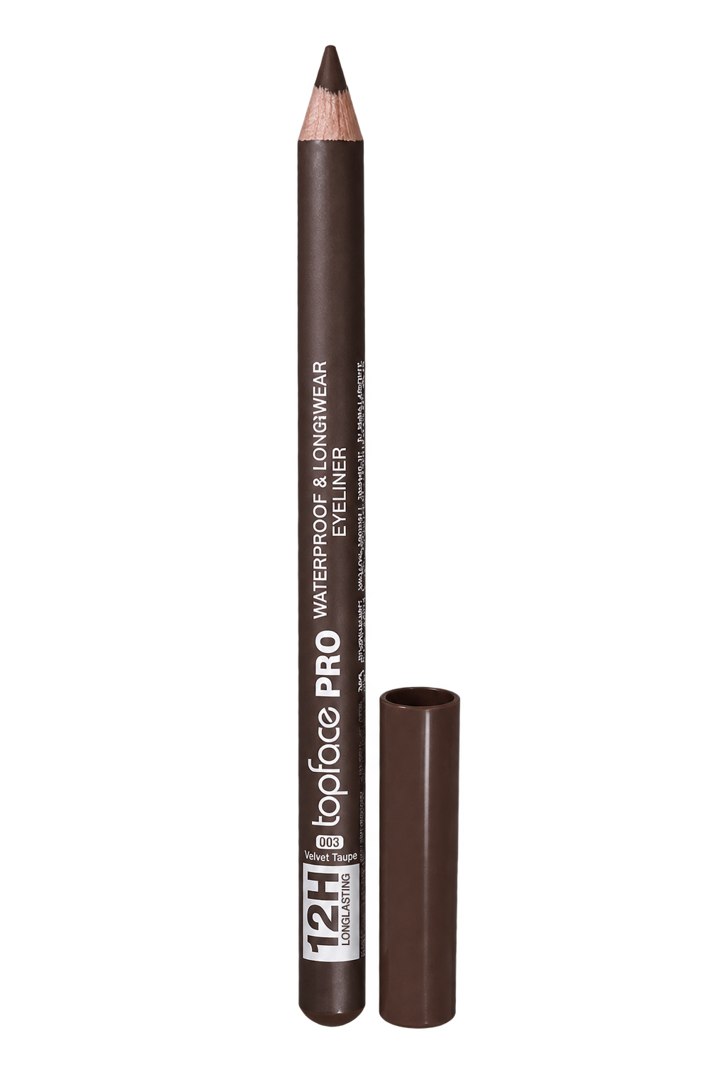 TOPFACE PRO Waterproof & Longwear Eyeliner in 10 shades, from black and taupe to blue, green and white